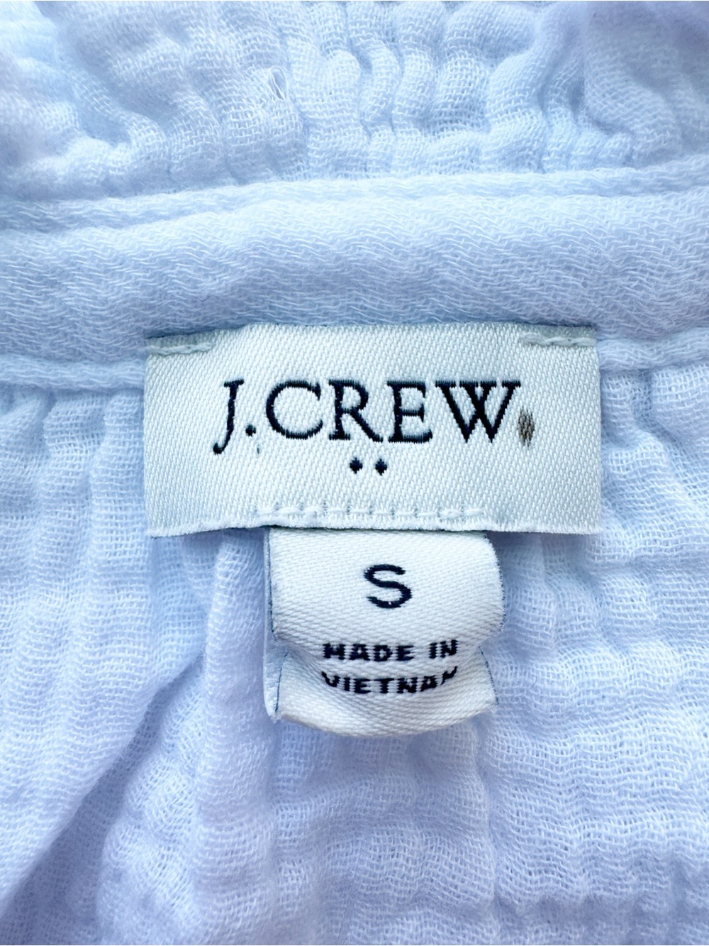 J.Crew New Womens Long Sleeve Gauze Tie Neck Top White Size S NWT - Picture 11 of 16